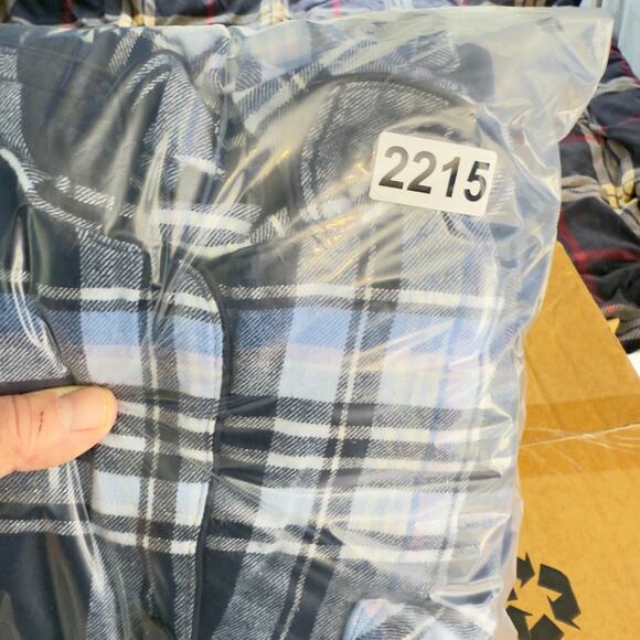 Croft & Barrow 2 pc Flannel Pajamas Woman XXL Button Top Drawstring Elas Waist - Picture 16 of 16